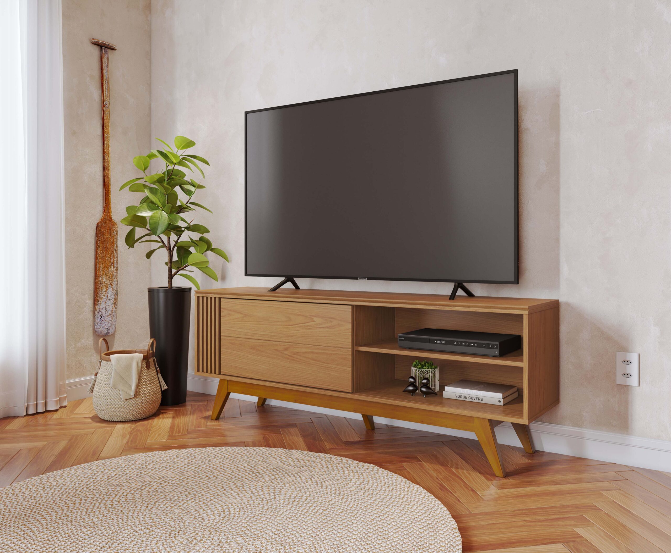 RACK OTAWA 1.60 FREIJO – El mundo del mueble