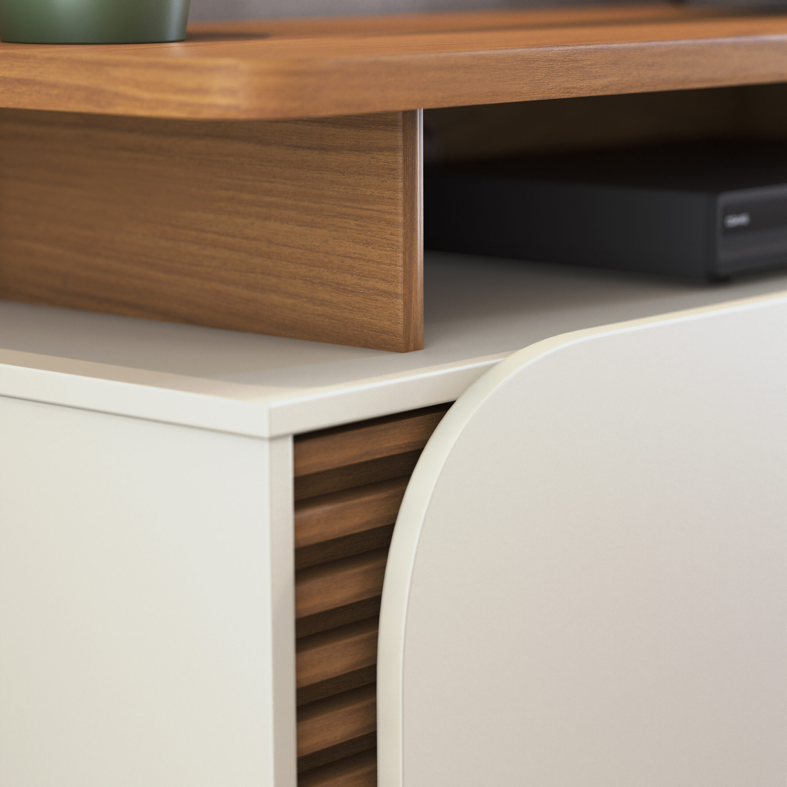 RACK JURERE 1.80 FREIJO/OFFWHITE – El mundo del mueble